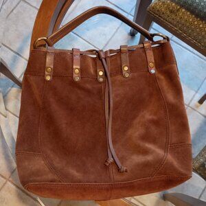 Lucky Brand Suede Hobo bag